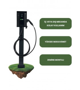 ChargeMobile Elektrikli Araç Şarj Istasyonu Pedestali, Şarj Istasyonu Standı