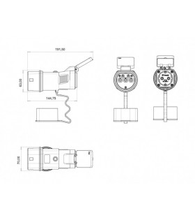 ChargeMobile V2L Discharge Adaptörü MG-BYD-SKYWELL